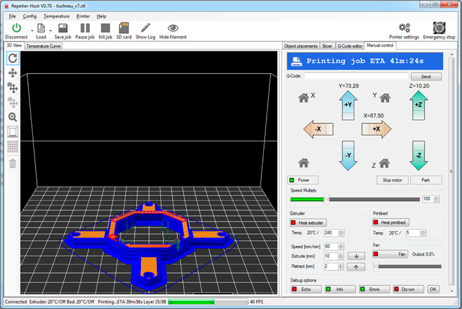 Программы для 3 д печати. Repetier 3d. Хост 3d принтера. Repetier-host. Программы управления 3d печатью.