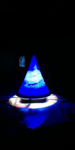 lampada natalizia in PLA blu Amazonbasic