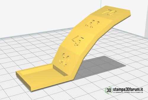 Maggiori informazioni su "Test stampante 3D n.3 - Massimo angolo di sbalzo"