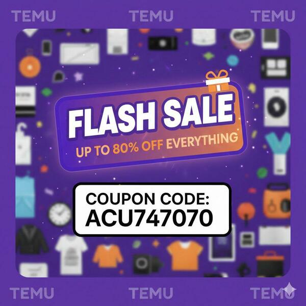 [Verified] Temu Coupon Code $100 Off [ACU747070 ] For First Time User