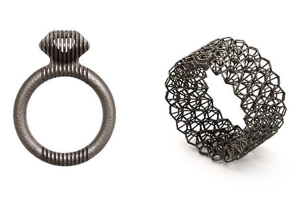 stampa 3d a metallo gioielli cinnamon lee design