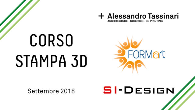 corso stampa 3d settembre 2018 corso stampa 3D bologna